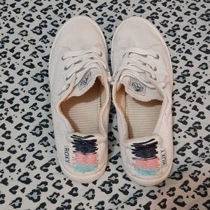Roxy slip on canvas shoes